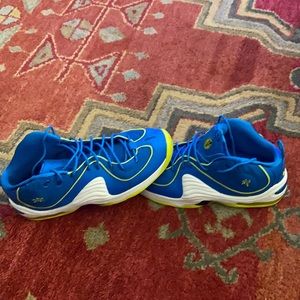Men’s Size 15 Penny Hardaway Nike Basketball Shoes - Royal Blue/Neon Yellow NMNT